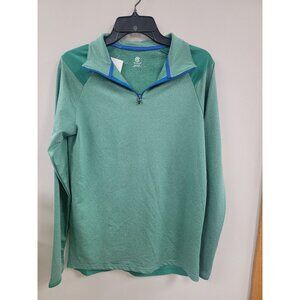 Champion Green Long-Sleeve Pullover 1/4 Zip Top XS 4/5